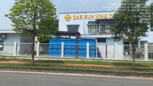 Thi công lắp đặt hệ thống xử lý nước thải Công ty TNHH Dae Sun Vina Cons